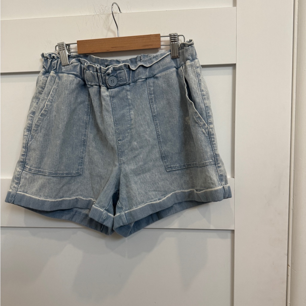 Blank Nyc High Waist Light Blue Denim Shorts